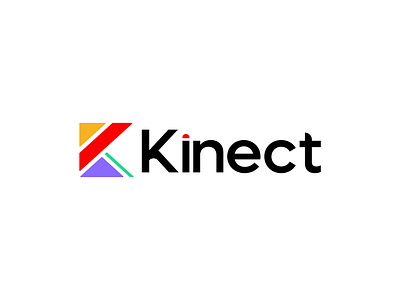 Kinect Logo Design abstract logo app icon brand identity branding creative logo kinect logo letter k modern logo logo design tech logo