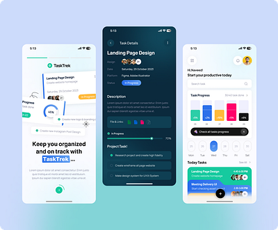 Task management app app design designinspiration dribbble mobileappdesign productivityapp taskmanagement uiuxdesign