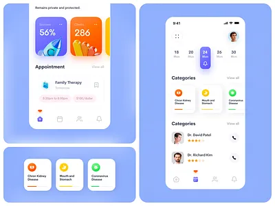 Doctor app android app design appointment app booking app doctor app doctor booking app health care app healthcare ios online doctor booking ui uiux ux