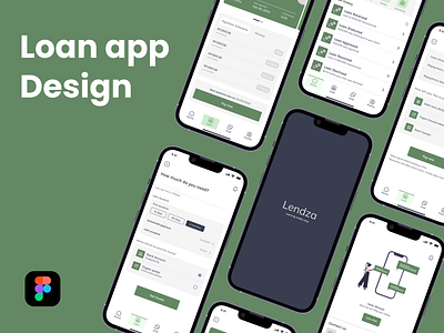 Loan Application UI Design project 3d animation branding design figma graphic design illustration logo motion graphics ui vector