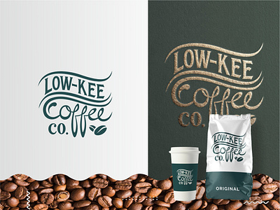 Low-Kee Coffee Co. branding cafe coffee bag coffee branding coffee label coffee logo coffee packaging coffee pouch coffee shop design graphic design illustration lettering logo logo design typography vector