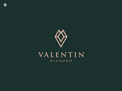 V Diamond logo business logo custom logo diamond logo jewelry logo letter logo logo design minimalist logo modern logo shop logo simple logo unique logo v v logo word logo