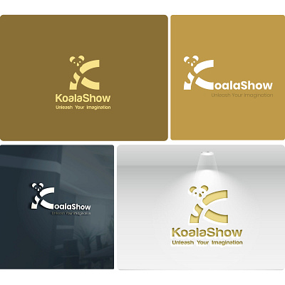 Koala Show Logo Design 3d best design branding design graphic design illustration logo vector