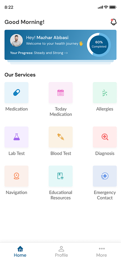 Pill Reminder Application healthcare uiux pill reminder uiux professional figma design ui uiux designer