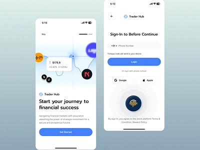 Trader Hub Mobile app app mobile app mobile app design ui ui ux