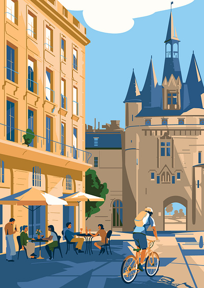 Illustration for The MONOCLE handbook. France. drawing france illustration illustrator vector