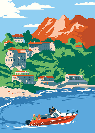 Illustration for The MONOCLE handbook. France. drawing illustration illustrator vector