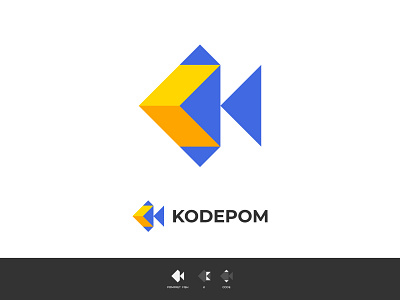 KodePom Coding Logo Design, Pomfret fish + Letter K + Code brand identity branding code logo coding coding company logo coding logo fish logo geometric logo identity it company logo k logo design letter mark k logo logo design logos logotype pomfret fish logo software company logo symbol technology