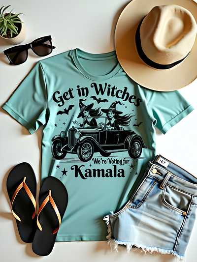 Get In Witches We're Voting For Kamala design election harris kamala t shirt voting