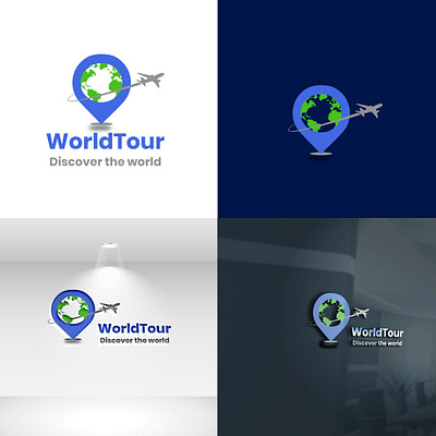 World Tour Logo holiday logo logo design tour logo tour logo design tourism travel travel agency logo travel logo unique logo