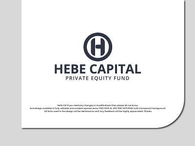 HEBE CAPITAL Logo Design (unused) branding graphic design logo logomark typographylogo