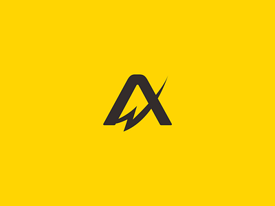 A Lightning Logo a branding company concept design electric graphic design light lightning logo modern sim simple thunder