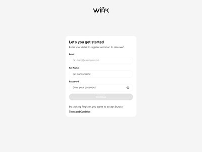 Wink | Luxury Fashion Website | Sign Up Process brand clothing e commerce fashion login loginpagedesign motion design online shopping online store orbix studio product card responsive website shop sign up signupflow ui ux website winks woman cloth store