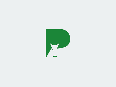 P Pin Location Logo branding company concept design graphic design green location logo modern p pin simple