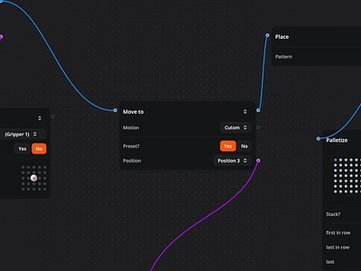 Visual Scripting Interface animation app case study coding interaction motion graphics robotics ui ux visual scripting