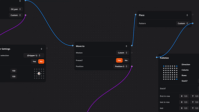 Visual Scripting Interface animation app case study coding interaction motion graphics robotics ui ux visual scripting