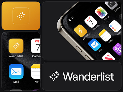 Wanderlist - App Icon Concept app branding design graphic design illustration logo typography ui ux vector