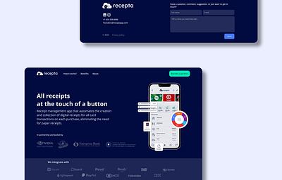 Recepta | UI/UX Website Design figma site ui uidesign uiux uiuxdesign ux uxdesign uxui web webdesign website