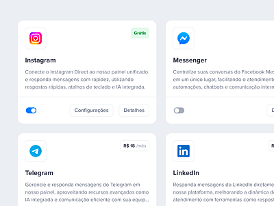 Integrations Cards add ons app design card card integrations cards extensions extensões integration integrations integrations cards integração plugins ui design uidesign ux design