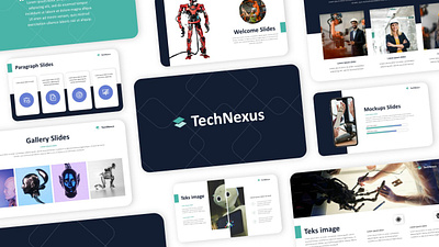 TechNexus Presentation branding design elegant graphic design powerpoint presentation template