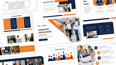 ProPitch Presentation branding design elegant graphic design powerpoint presentation template