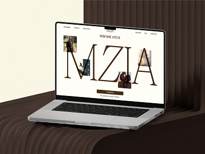 MZIA - perfume atelier animation branding design graphic design logo typography ui ux web design website website development