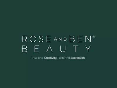 Rose and Ben beauty logo animation 2d animation animation beauty logo animation elegant logo reveal handwritten logo animation logo logo animation logo reveal motion graphics motiongraphics