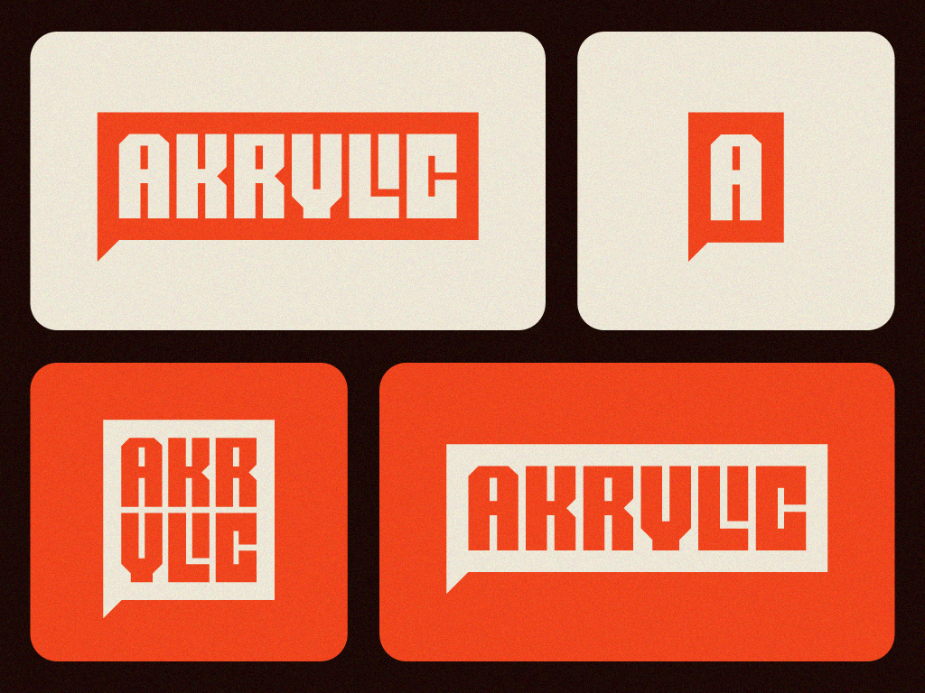 Akrylic branding business logo comic logo design graphic design logo logo design logo designer logodesign logos logotype visual identity wordmark zalo estevez