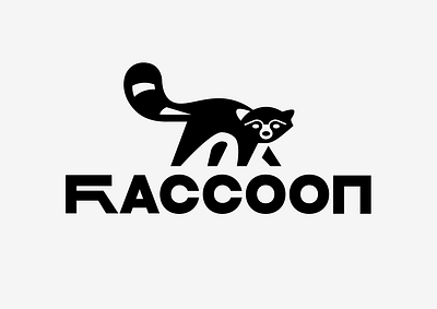 LOGO - RACCOON animal animals branding design graphic design icon identity illustration logo marks raccoon symbol ui