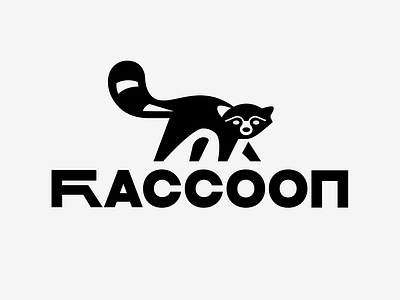 LOGO - RACCOON animal animals branding design graphic design icon identity illustration logo marks raccoon symbol ui