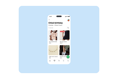 Avocado app - add a picture app design gift ia shopping social ui ux