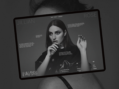 Singer Banks - Modern Experimental Aesthetic Website - Contact awwwards banks case study clean dailyui experimental fashion kirikov luxury minimalist modern music singer ui uiux ux web design website website designer website layout