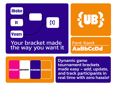 Game Bracket Manager Style Guide branding logo style guide tournament