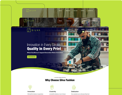 SILVA figma html landing page responsive website wordpress