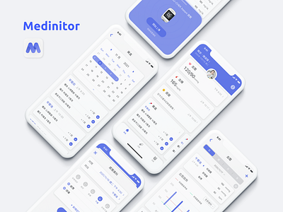 Medinitor – Concept Design for a Health App app ui