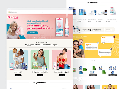 Sağlıklı Yarınlar Web clean e commerce ecommerce health medicine mobile ui ux web website