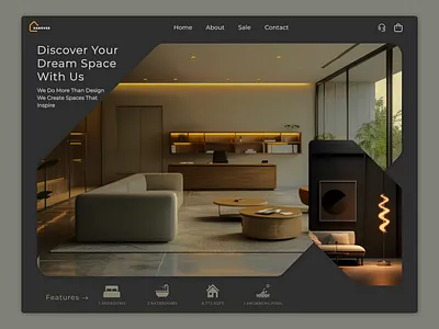 Modern Elegance: Transforming Spaces with Minimalist Design : branding graphic design graphicdesigninnovation interiordesigninspo landing page luxuryinteriors motion graphics web design
