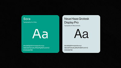 Freya AI - Branding Design - Fonts ✮ color font freya neue haas grotesk display pro sora typography