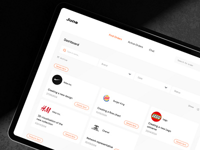 Creator Collaboration | Dashboard app business tool collaboration dashboard design development english english german find orders nike no code no code development project management puma seamless workflow ui web design web development