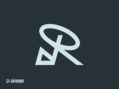 Rapidway Symbol ai app icon artificial intelligence branding innovative sustainable solutions logo logodesign logodesigner mark software logo startup branding sustainability symbol tech company logo technology