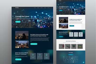 TMYTEK – Homepage Redesign dark mode homepage light mode technology ui web