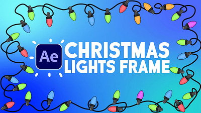 Christmas Lights 2danimation after affects after effects animation aftereffects animation design illustration motion animation motiongraphics ui