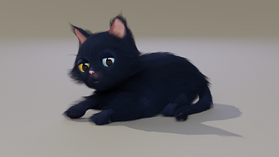 Black cat, 3d rigged 3d animation black cat blender cat halloween rigged