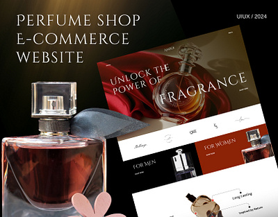 Online Perfume Shop E-commerce Website | UIUX e commerce website ecommerce fragrance landing page perfume shop ui uiux