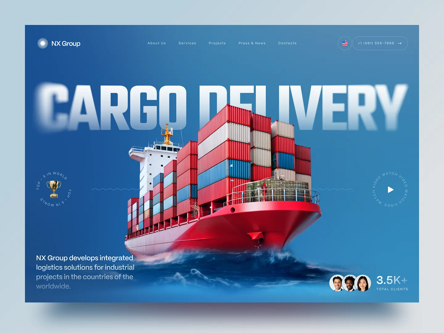 Innovative Courier Website Design for Seamless Logistics