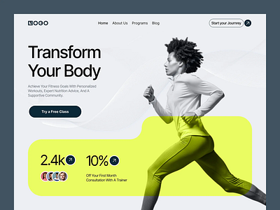 Fitness - Website Design branding ecommerce ui ux design web design website