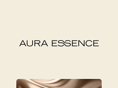 Aura Essence logo aroma diffuser bottle branding brand identity design label