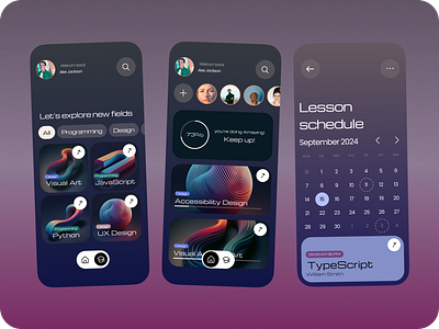 SyntaxPro. app application branding code code learning app design education education app education platform figma mobile mobile app ui ui design uiux user user experience user interface ux