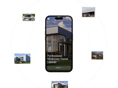 VinkeHaus Corporate website. UX | UI Design concept design houese landing real estate ui uiux user interface ux web webdesign