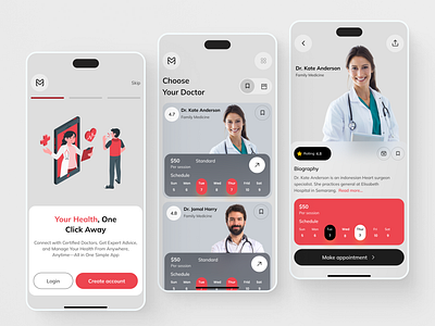 MediConnect - HealthCare Mobile App design health health care app healthcare interface medical medical consultation medical consultation app mobileapp online consultation online medical consultation product design ui uiux ux